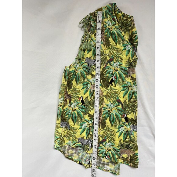 Jane and Delancey Novelty Print Top Birds Animals Sleeveless Shirt sze XL V Neck - Picture 12 of 12